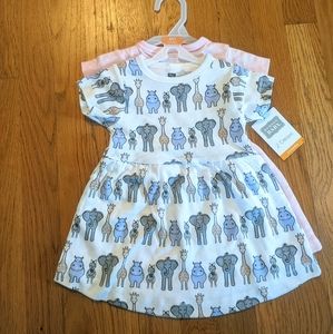 3-6 mo cotton dress set